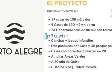 DEPARTAMENTO EN VENTA LA ARMENIA, VALLE DE LOS CHILLOS, CONOCOTO, SAN RAFAEL
